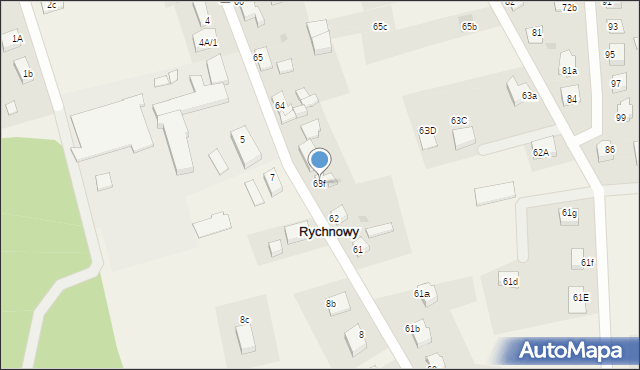 Rychnowy, Rychnowy, 63f, mapa Rychnowy