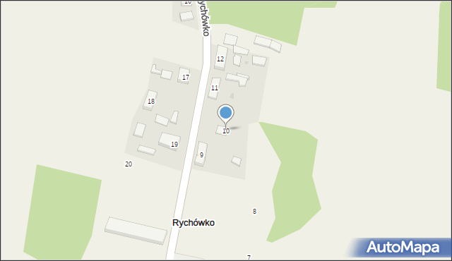 Rychówko, Rychówko, 10, mapa Rychówko