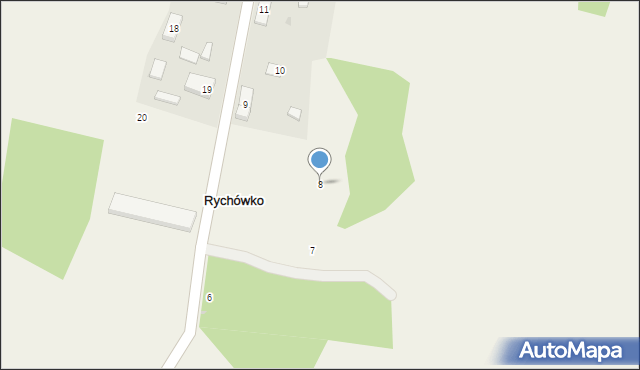 Rychówko, Rychówko, 8, mapa Rychówko