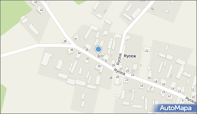 Rycica, Rycica, 33, mapa Rycica