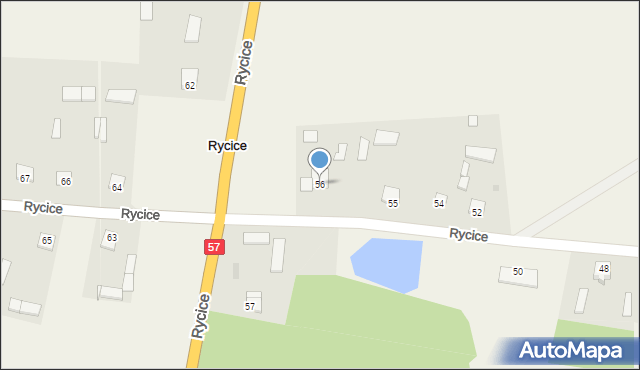 Rycice, Rycice, 56, mapa Rycice