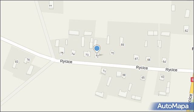 Rycice, Rycice, 72, mapa Rycice