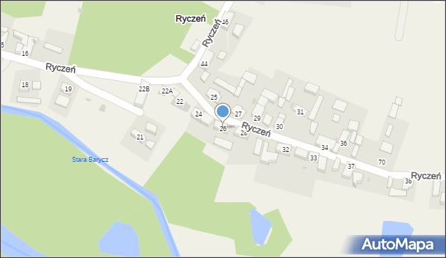 Ryczeń, Ryczeń, 26, mapa Ryczeń