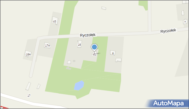 Ryczołek, Ryczołek, 41, mapa Ryczołek