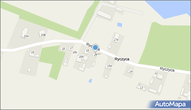 Ryczyca, Ryczyca, 15, mapa Ryczyca