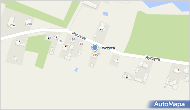 Ryczyca, Ryczyca, 15A, mapa Ryczyca