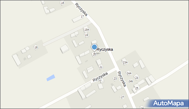 Ryczyska, Ryczyska, 20, mapa Ryczyska