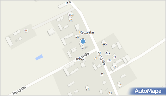 Ryczyska, Ryczyska, 21, mapa Ryczyska