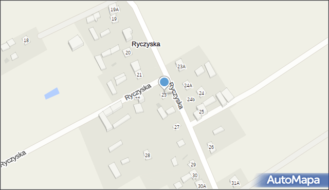 Ryczyska, Ryczyska, 23, mapa Ryczyska