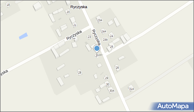 Ryczyska, Ryczyska, 27, mapa Ryczyska