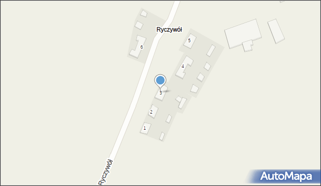 Ryczywół, Ryczywół, 3, mapa Ryczywół