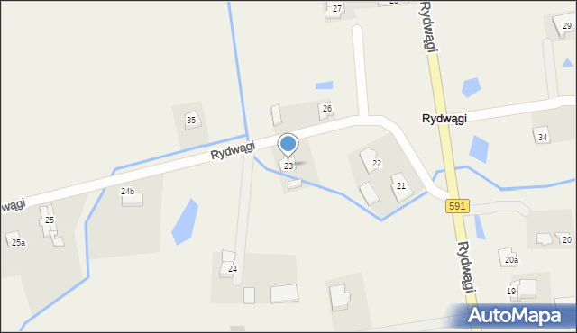 Rydwągi, Rydwągi, 23, mapa Rydwągi