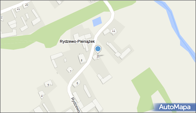 Rydzewo-Pieniążek, Rydzewo-Pieniążek, 10, mapa Rydzewo-Pieniążek