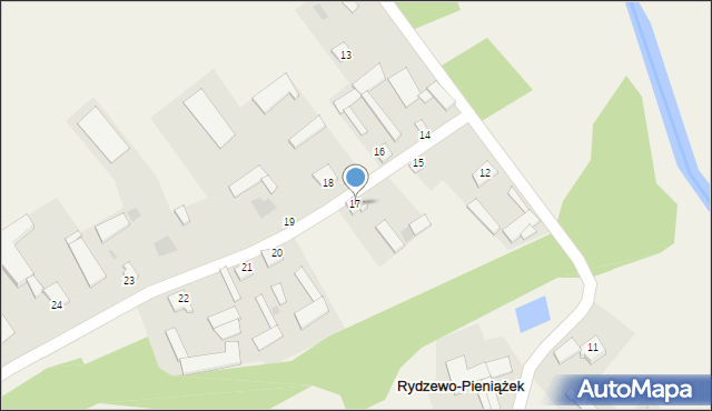 Rydzewo-Pieniążek, Rydzewo-Pieniążek, 17, mapa Rydzewo-Pieniążek