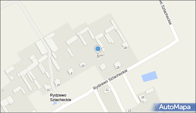 Rydzewo Szlacheckie, Rydzewo Szlacheckie, 24, mapa Rydzewo Szlacheckie