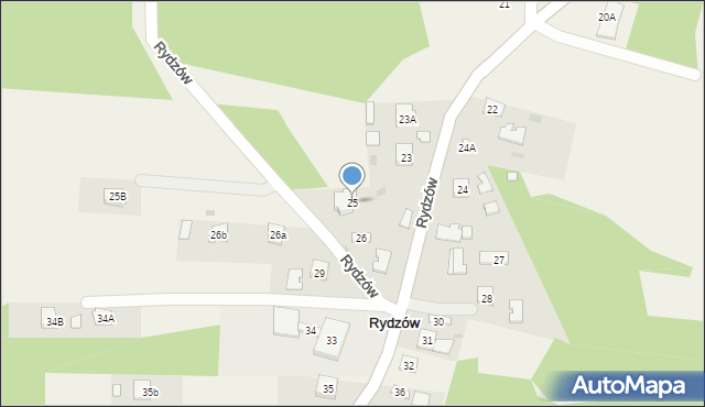 Rydzów, Rydzów, 25, mapa Rydzów