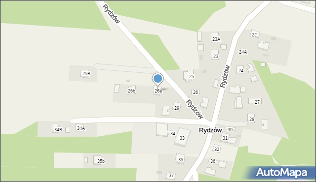 Rydzów, Rydzów, 26a, mapa Rydzów