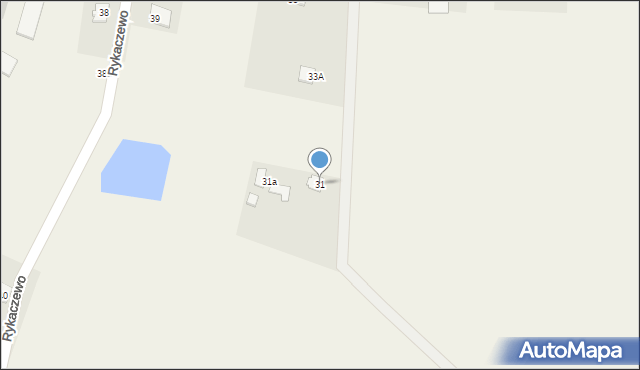Rykaczewo, Rykaczewo, 31, mapa Rykaczewo