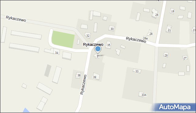 Rykaczewo, Rykaczewo, 37, mapa Rykaczewo