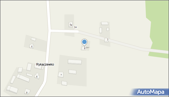 Rykaczewo, Rykaczewo, 4, mapa Rykaczewo