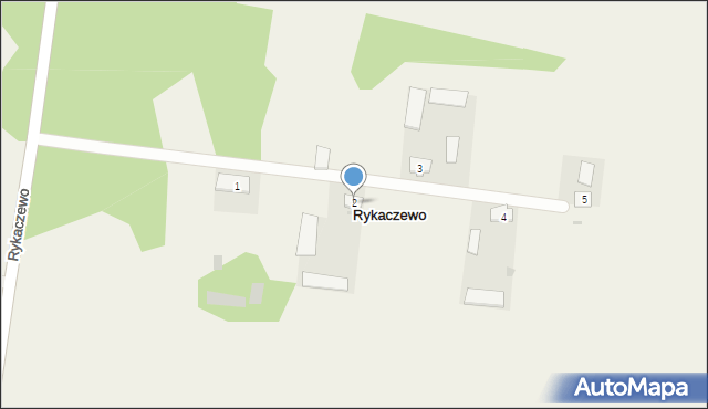 Rykaczewo, Rykaczewo, 2, mapa Rykaczewo