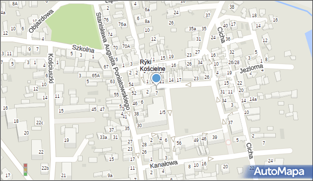 Ryki, Rynek Stary, 8/10, mapa Ryki