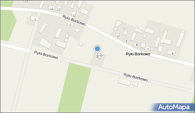 Ryki-Borkowo, Ryki-Borkowo, 2c, mapa Ryki-Borkowo