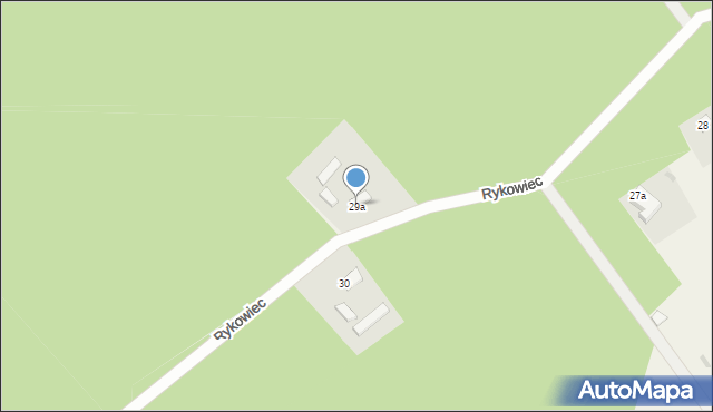 Rykowiec, Rykowiec, 29a, mapa Rykowiec