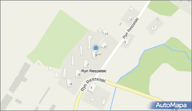 Ryn Reszelski, Ryn Reszelski, 16, mapa Ryn Reszelski