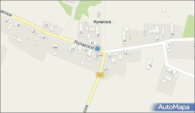 Rynarcice, Rynarcice, 11, mapa Rynarcice