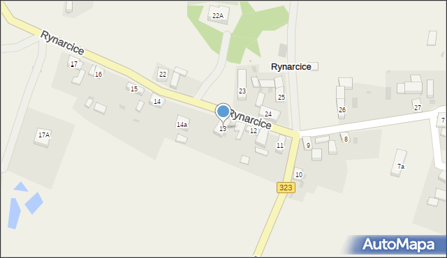 Rynarcice, Rynarcice, 13, mapa Rynarcice