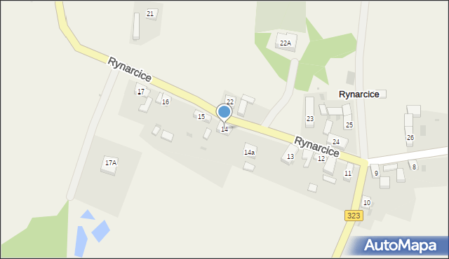 Rynarcice, Rynarcice, 14, mapa Rynarcice