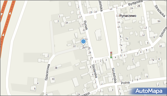 Rynarzewo, Rynek, 24, mapa Rynarzewo