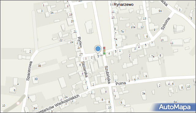 Rynarzewo, Rynek, 3, mapa Rynarzewo