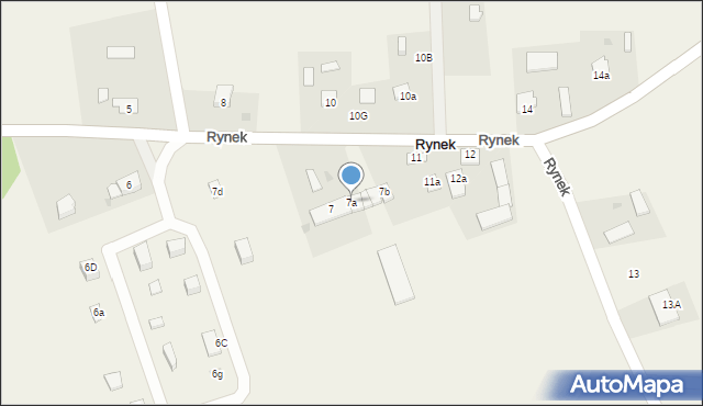 Rynek, Rynek, 7a, mapa Rynek