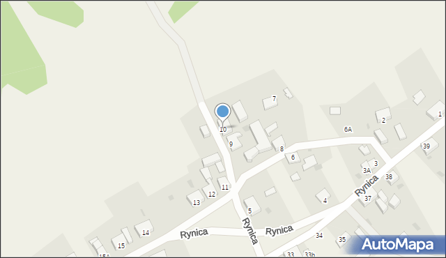 Rynica, Rynica, 10, mapa Rynica