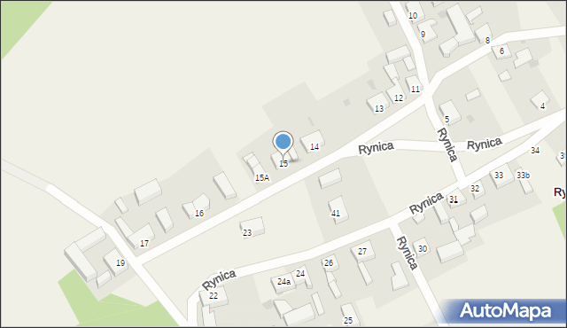 Rynica, Rynica, 15, mapa Rynica