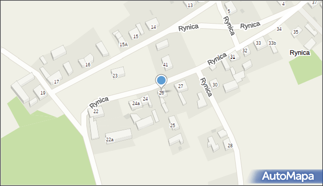 Rynica, Rynica, 26, mapa Rynica