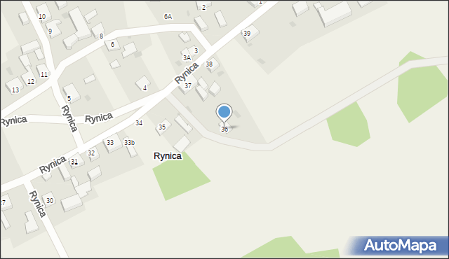 Rynica, Rynica, 36, mapa Rynica