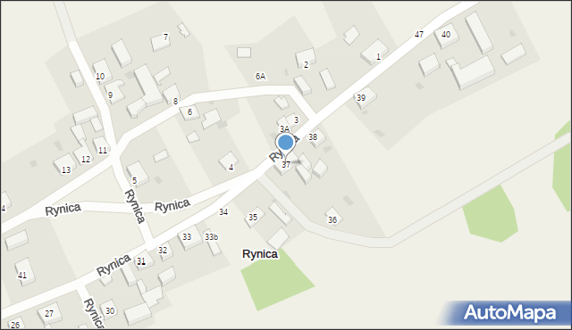 Rynica, Rynica, 37, mapa Rynica