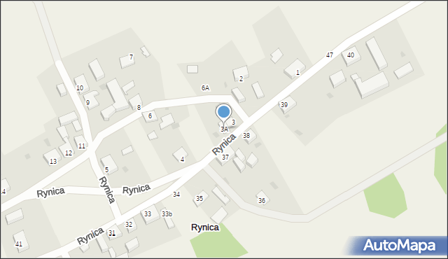 Rynica, Rynica, 3A, mapa Rynica