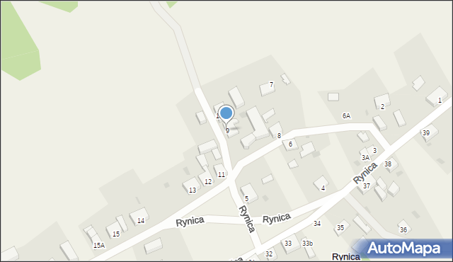 Rynica, Rynica, 9, mapa Rynica