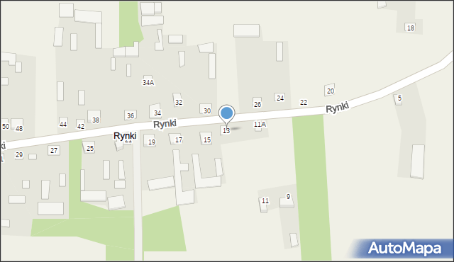 Rynki, Rynki, 13, mapa Rynki