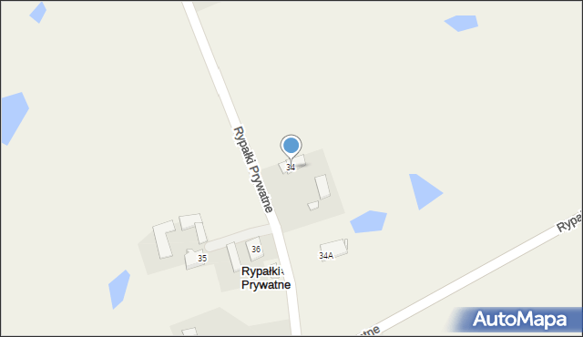 Rypałki Prywatne, Rypałki Prywatne, 34, mapa Rypałki Prywatne