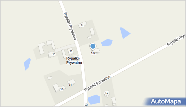 Rypałki Prywatne, Rypałki Prywatne, 34A, mapa Rypałki Prywatne