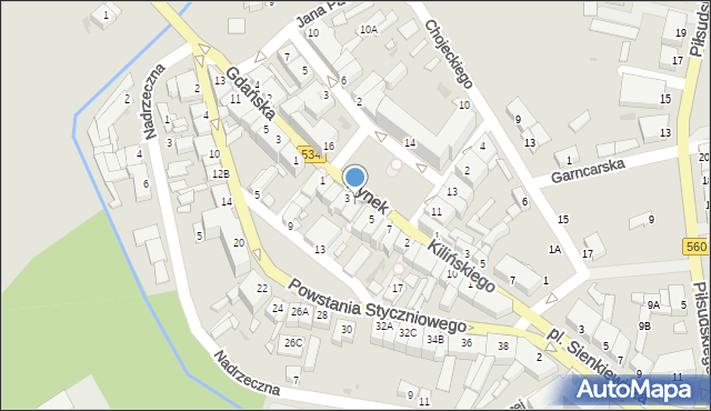 Rypin, Rynek, 4, mapa Rypin