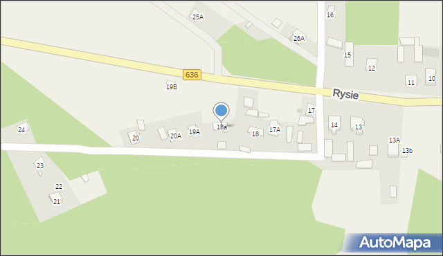 Rysie, Rysie, 18a, mapa Rysie