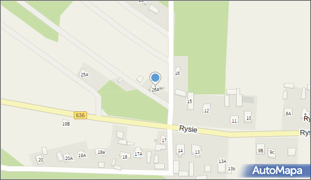 Rysie, Rysie, 26A, mapa Rysie