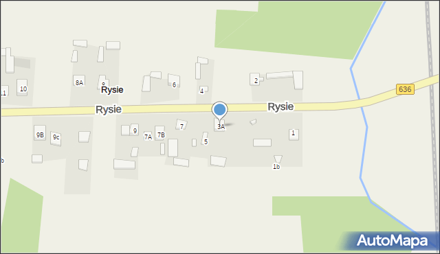 Rysie, Rysie, 3A, mapa Rysie