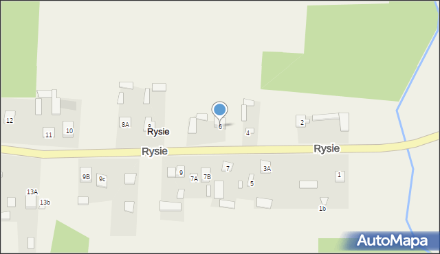 Rysie, Rysie, 6, mapa Rysie